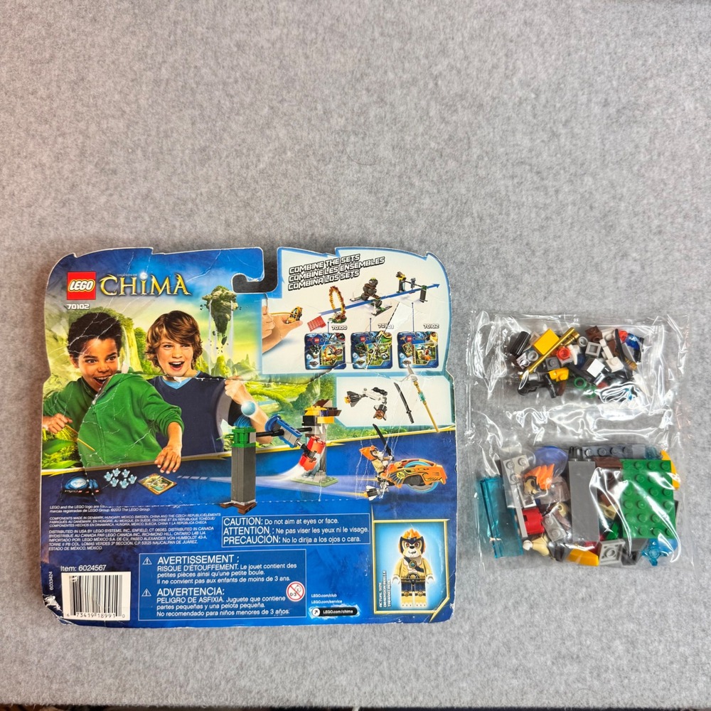 LEGO Legends of Chima CHI Waterfall 70102 Leonidas Speedorz Set 106 Pcs Open Box - Picture 3 of 5